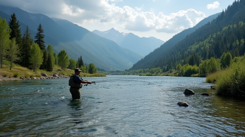 6 Key Factors for Catching Trout in Montana Rivers, Concept art for illustrative purpose, tags: faktoren für - Monok
